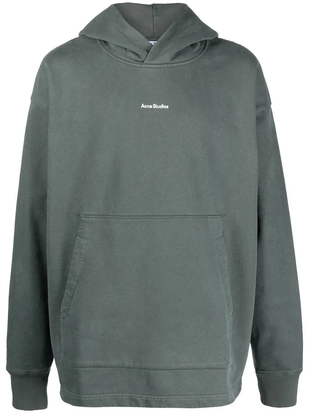 ACNE STUDIOS LOGO-PRINT OVERSIZED COTTON HOODIE