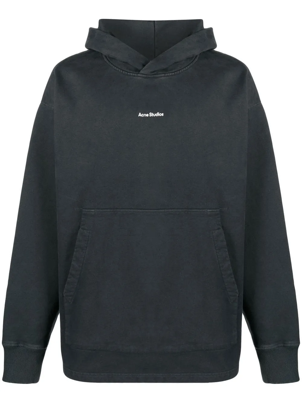 ACNE STUDIOS LOGO-PRINT OVERSIZED COTTON HOODIE