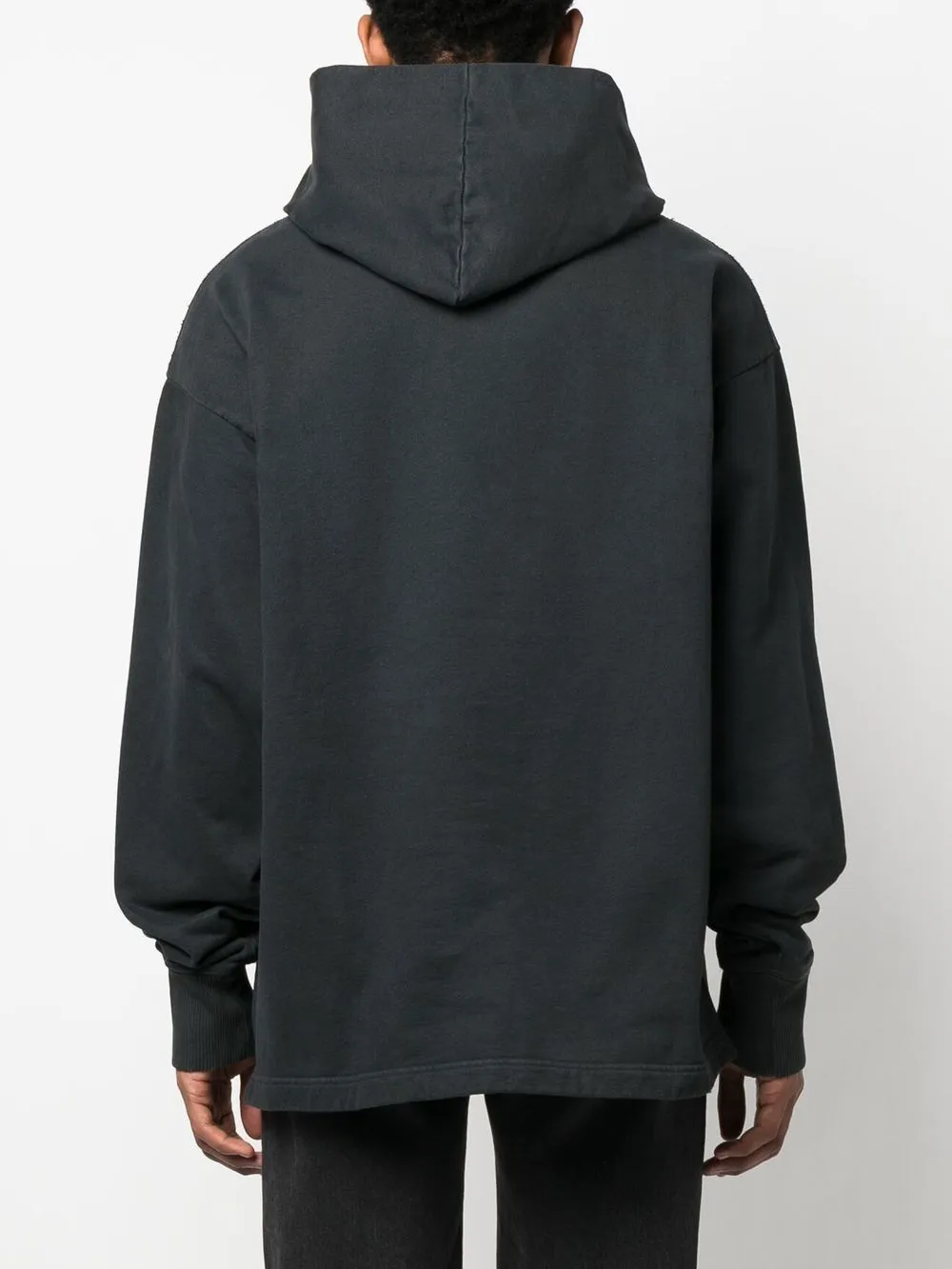 ACNE STUDIOS LOGO-PRINT OVERSIZED COTTON HOODIE