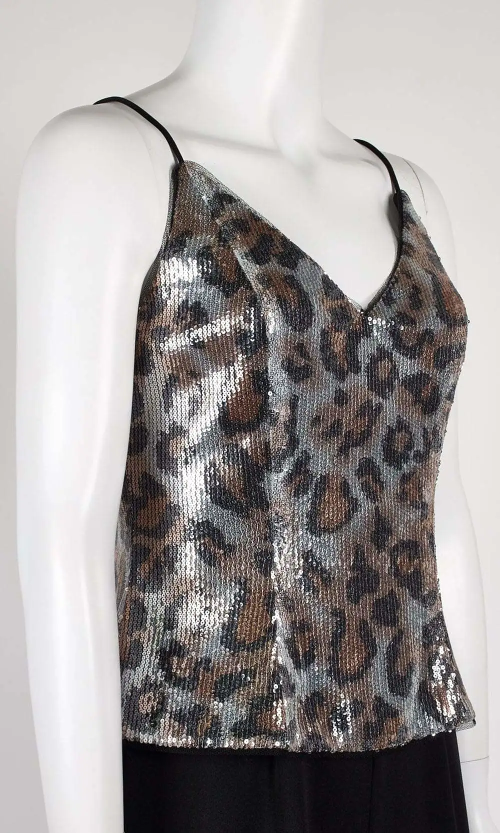 Adrianna Papell - AP1E206282 Sequined Animal Print Top Jumpsuit