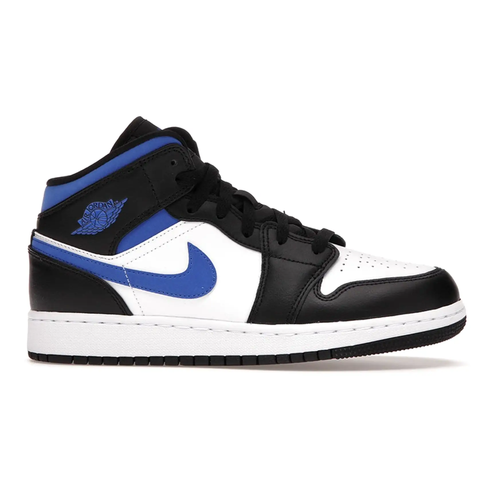 AIR JORDAN  1 MID WHITE BLACK ROYAL TRAINERS