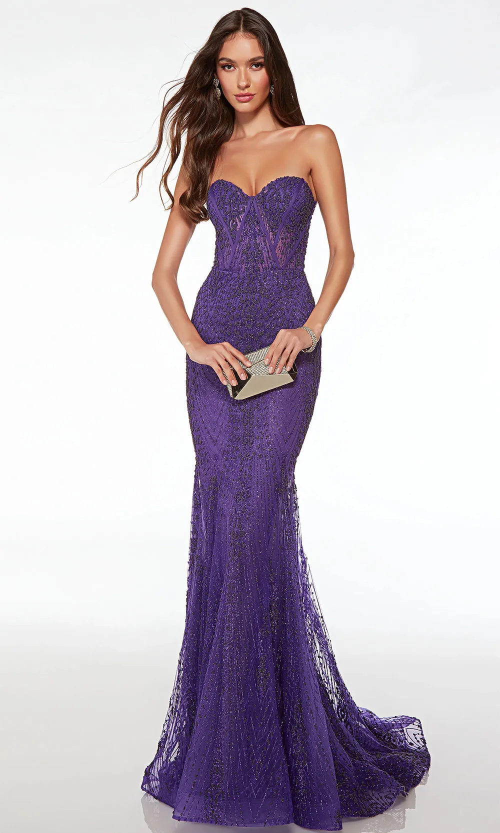 Alyce Paris 61579 - Strapless Mermaid Evening Dress