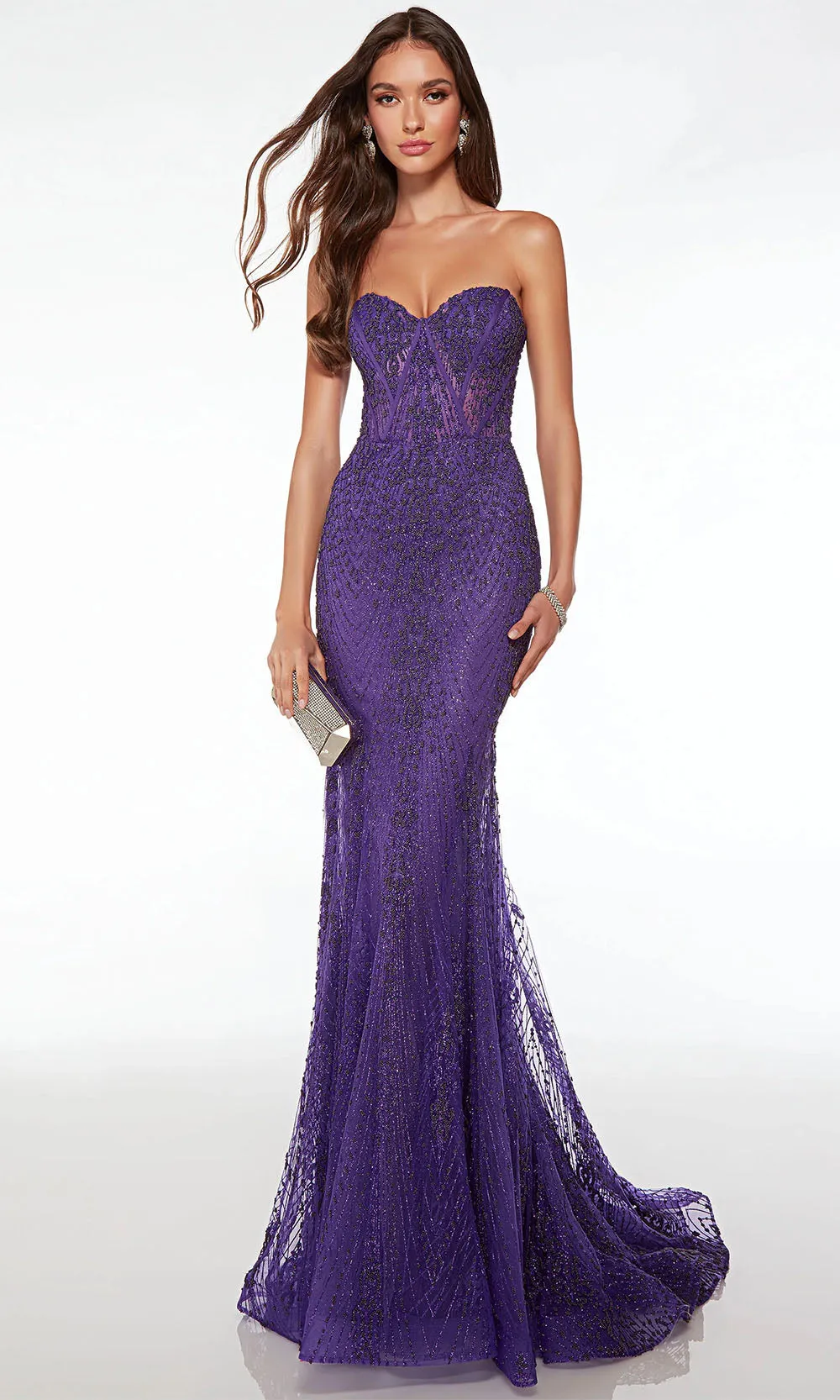 Alyce Paris 61579 - Strapless Mermaid Evening Dress