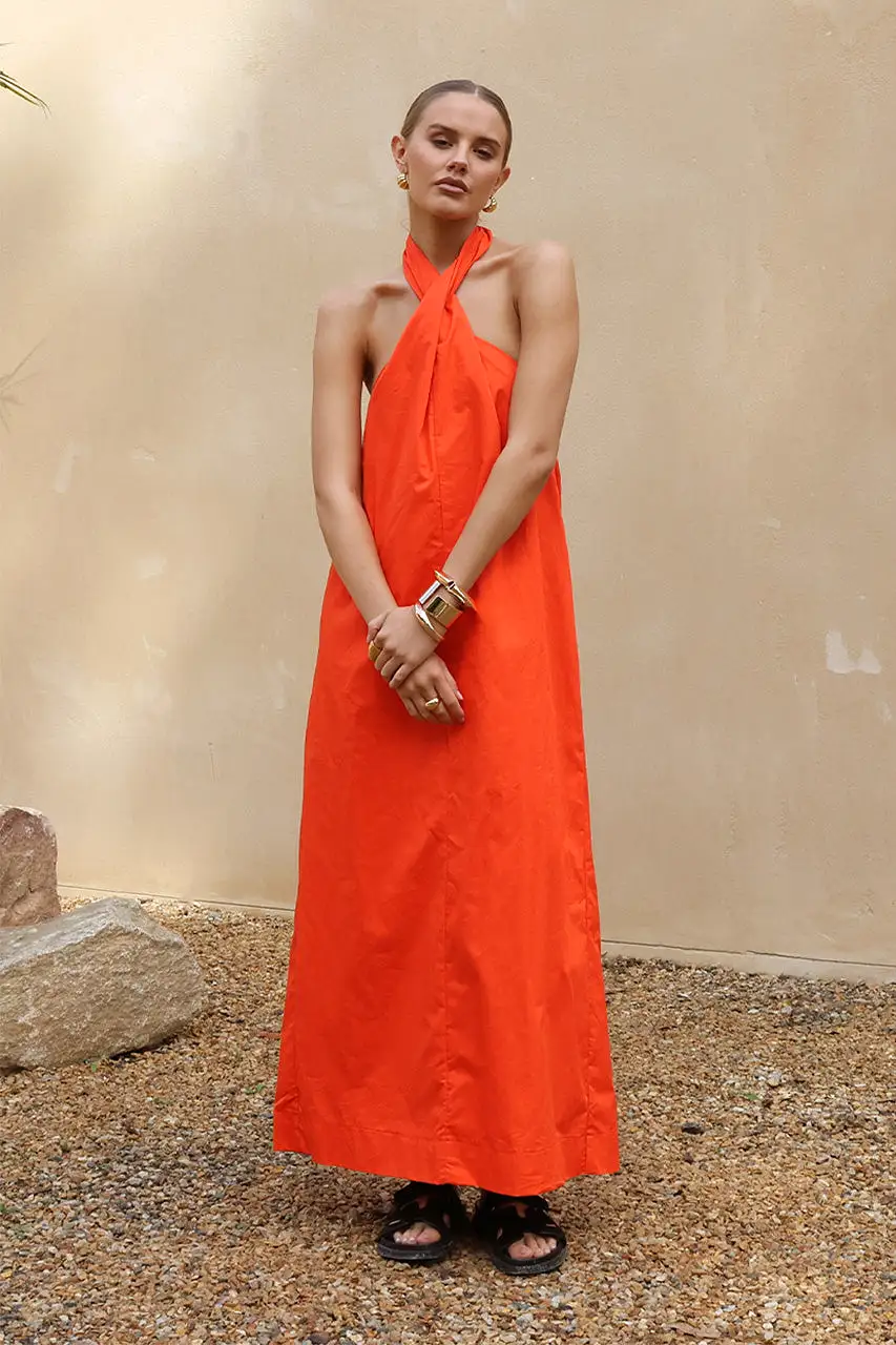 Amber Maxi Dress | Flame