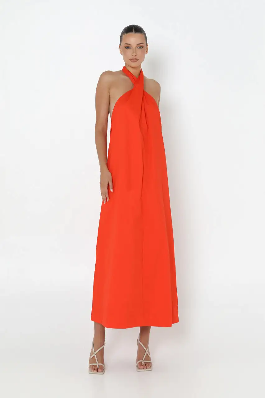 Amber Maxi Dress | Flame