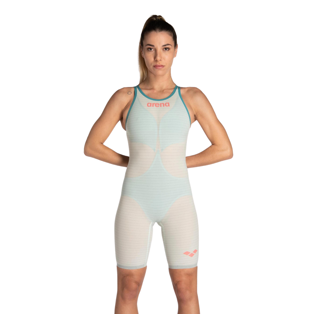 Arena Women's Powerskin Carbon Air 2 Calypso Bay Limited Edition Racing Swimsuit |Openback | Soothing Sea