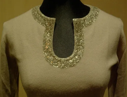 Armand Diradourian Cashmere Embellished Sweater