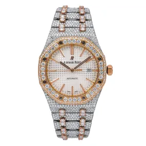 Audemars Piguet Royal Oak Selfwinding 15400SR 41MM White Dial With 29.75 CT Diamonds