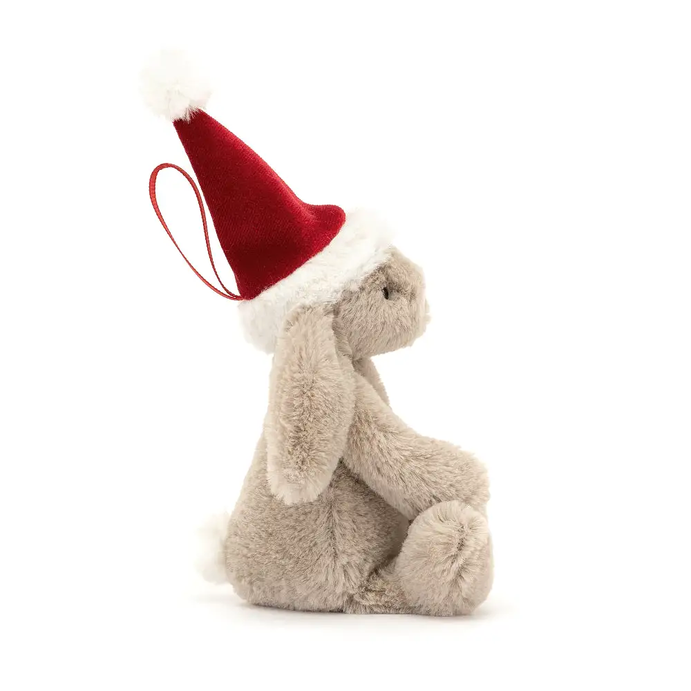 Bashful Christmas Bunny Decoration