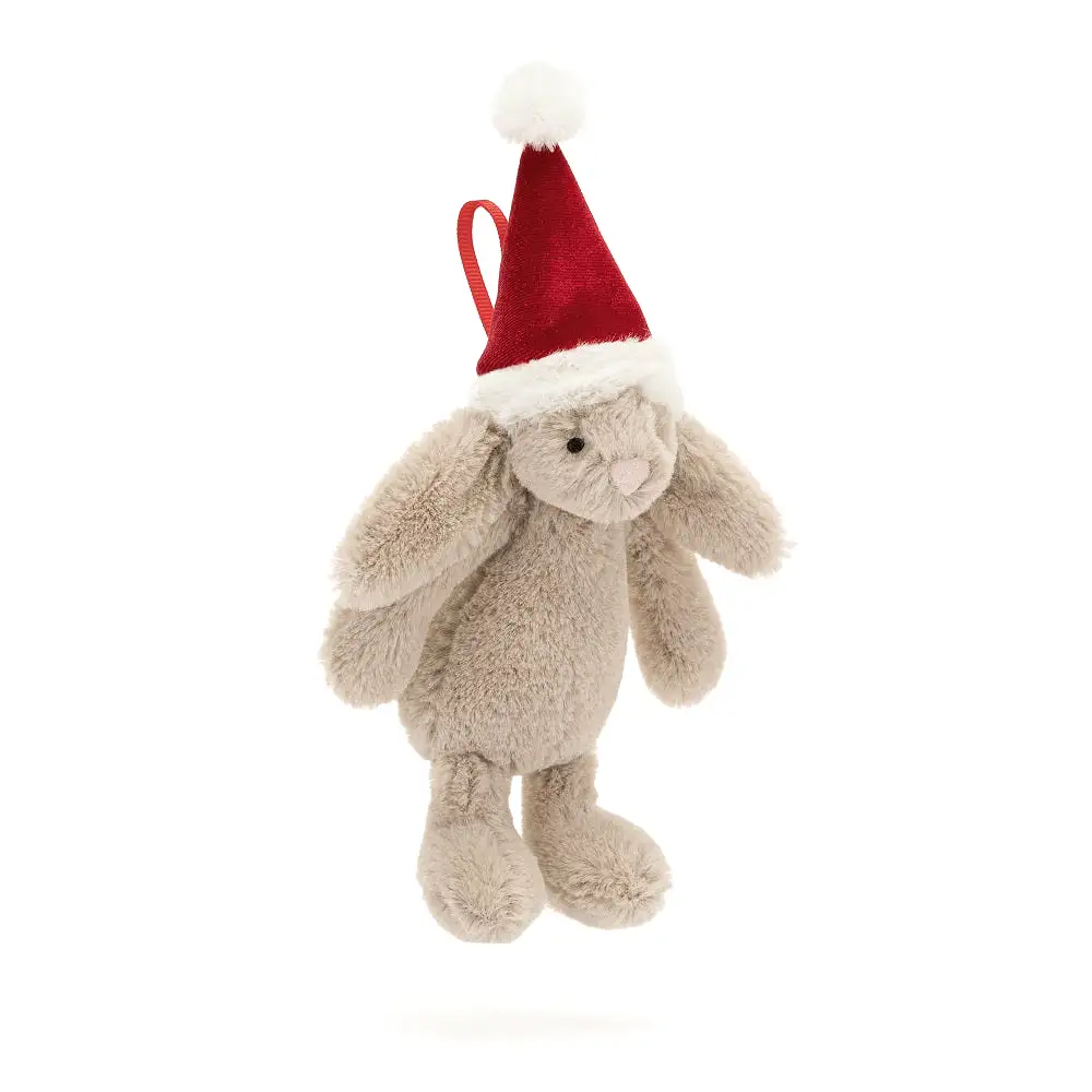 Bashful Christmas Bunny Decoration