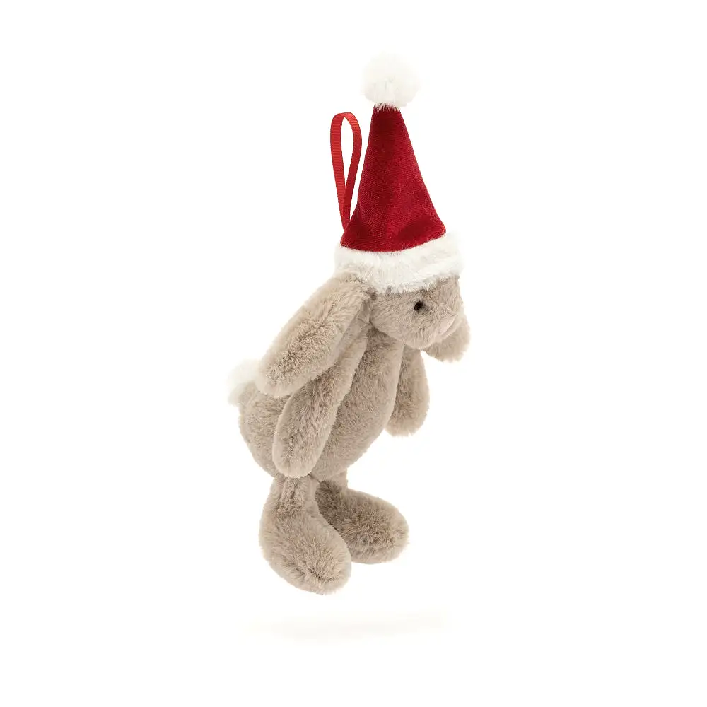 Bashful Christmas Bunny Decoration