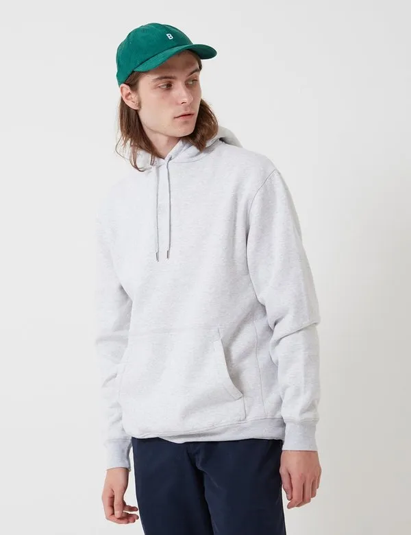 Bhode Organic Cotton Oversized Pocket Hoodie - Grey Marl