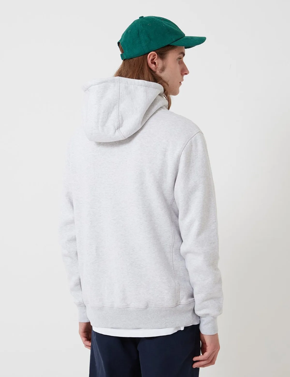 Bhode Organic Cotton Oversized Pocket Hoodie - Grey Marl