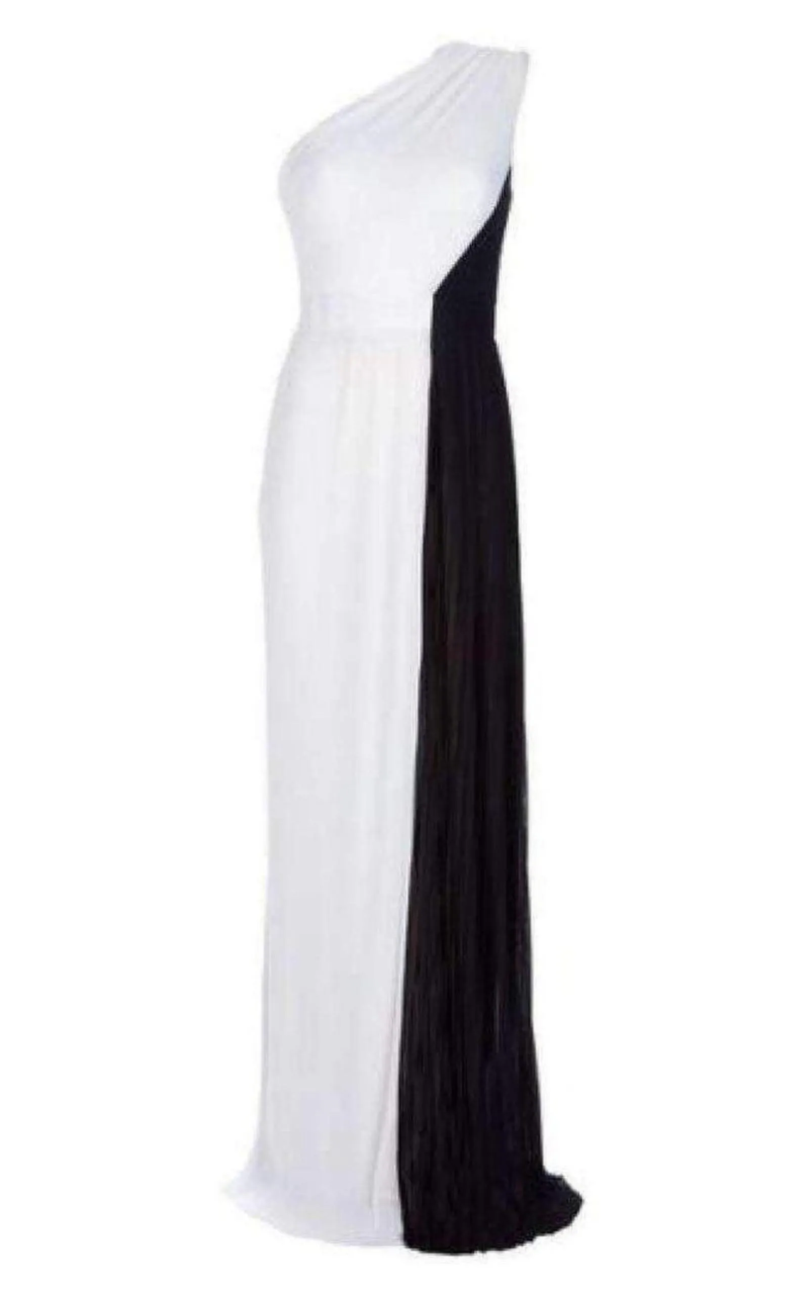 Bi-Color Evening Gown