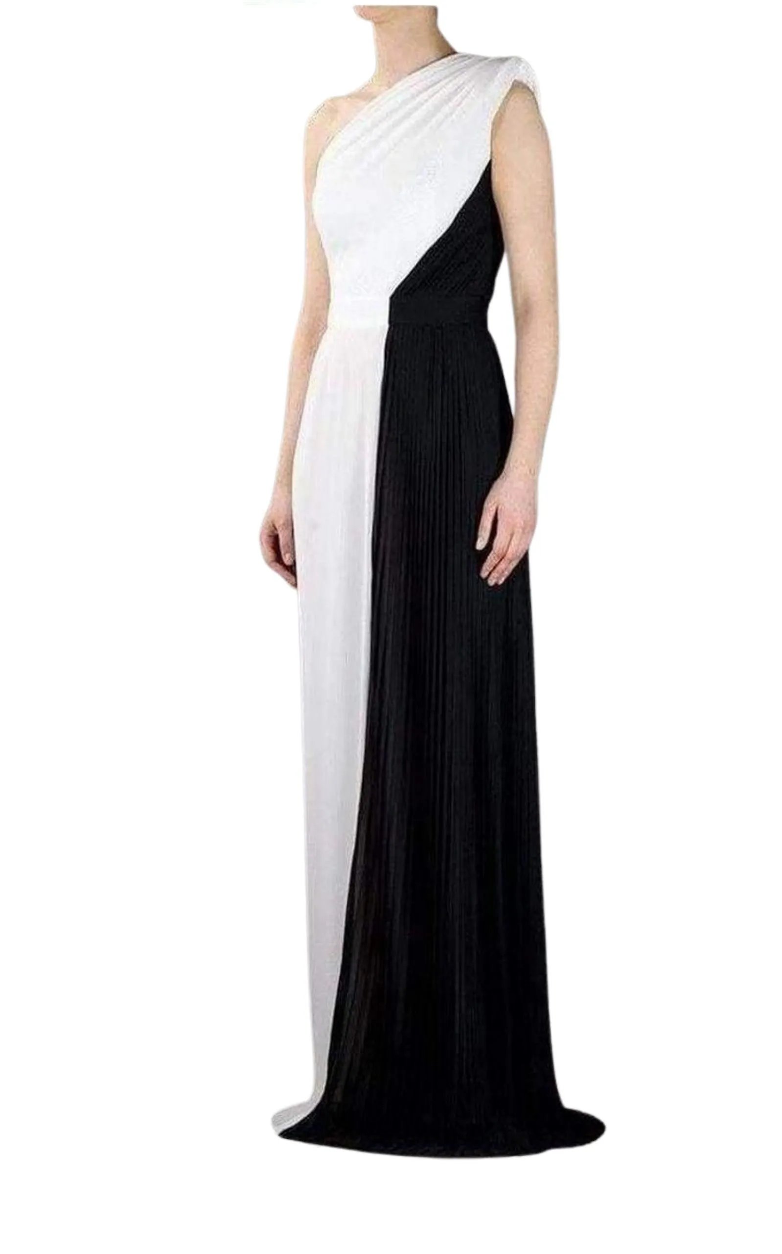 Bi-Color Evening Gown