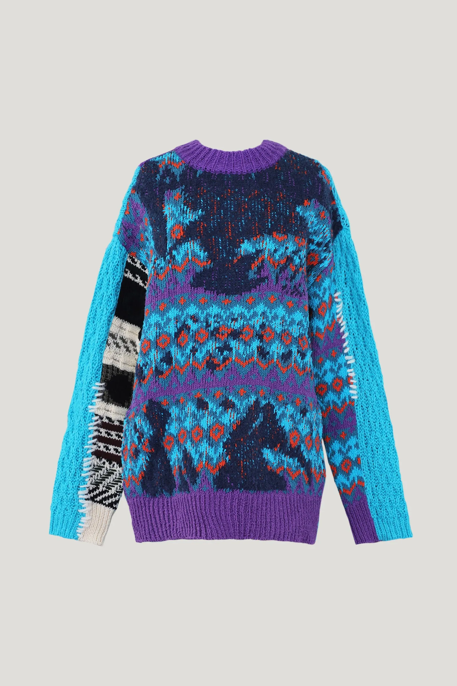 Blue Lilac Knitted River Sweater