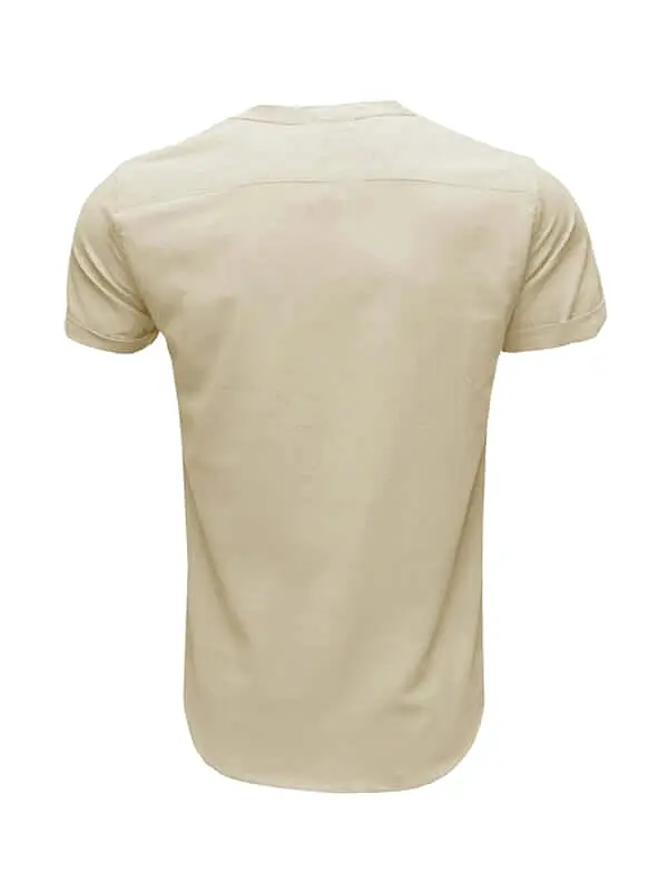 Buttoned Linen Shirt for Men