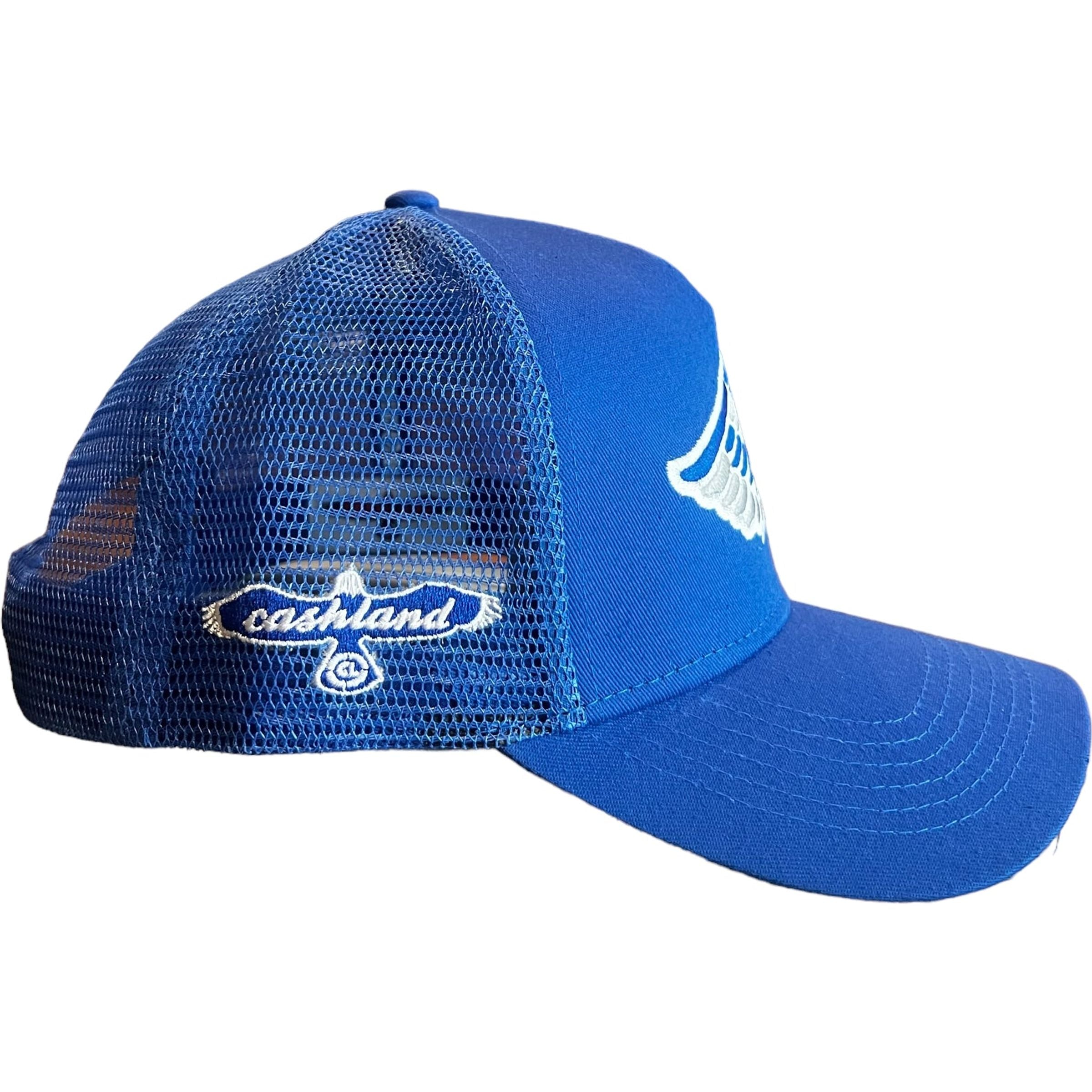 C Wing Premium Trucker  Royal . White