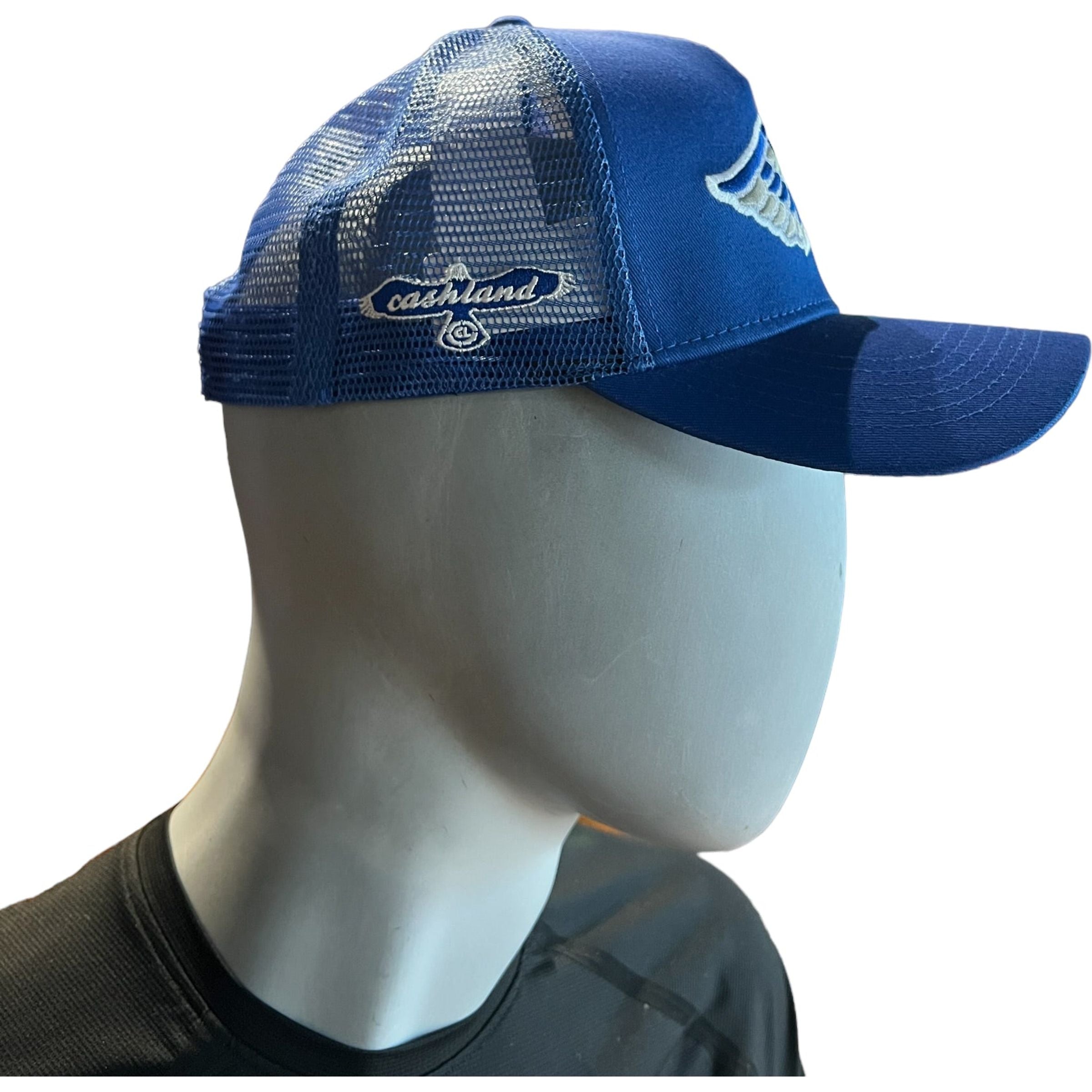 C Wing Premium Trucker  Royal . White