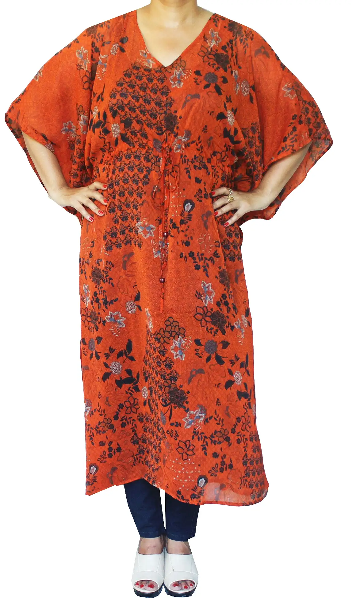 Caftan Beach Dress Evening Maxi Loungewear Womens