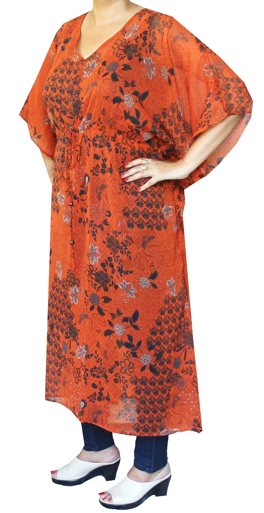 Caftan Beach Dress Evening Maxi Loungewear Womens