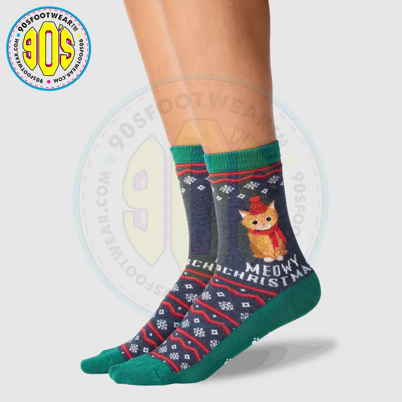 Christmas Socks Meowy Xmas Funny Christmas Gift