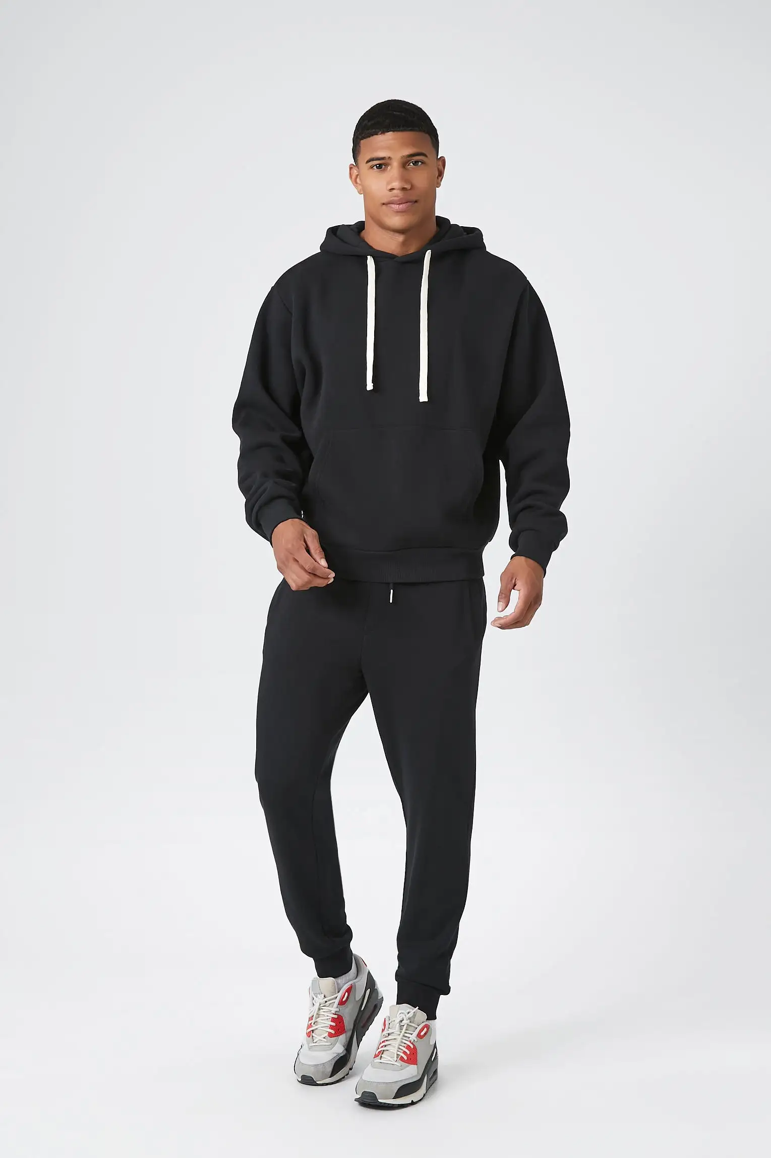 Cotton-Blend Drop-Sleeve Hoodie