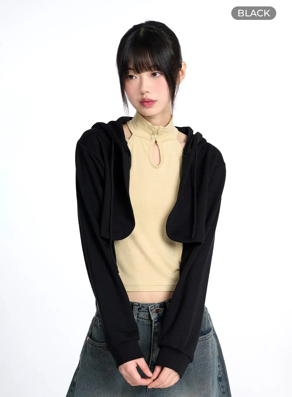 Cotton Hoodie Bolero CM415