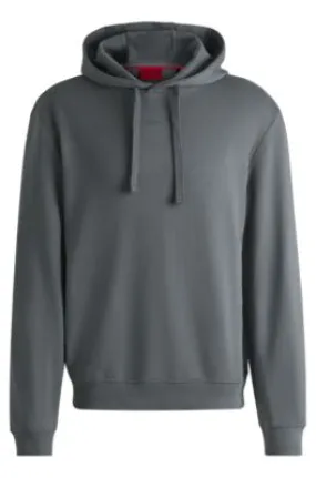 Cotton-terry relaxed-fit hoodie with logo print