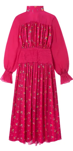 Ditsy Floral Fuschia Dress