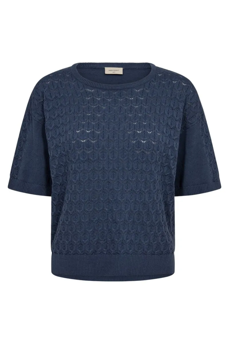 Dodo Pullover 204591 | Vintage Indigo | Strik fra Freequent