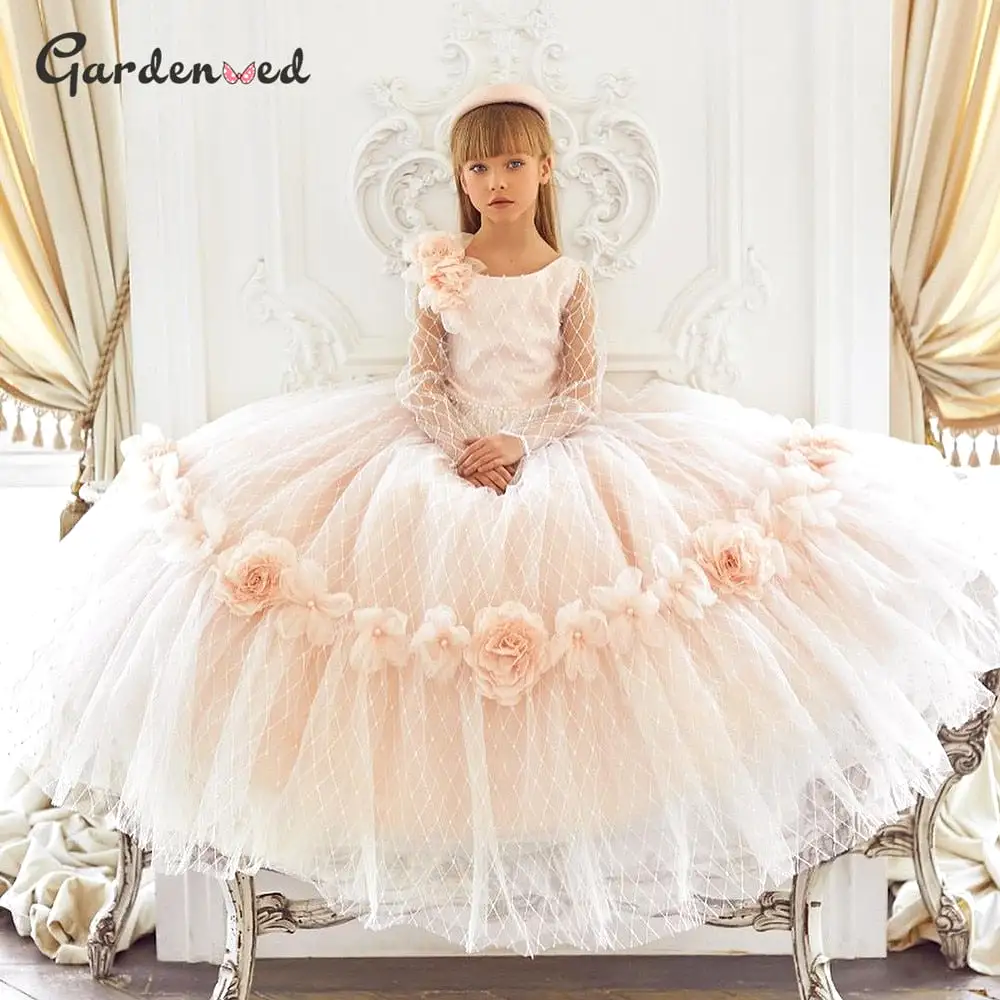 Flowers Tulle Birthday Dresses