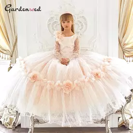 Flowers Tulle Birthday Dresses