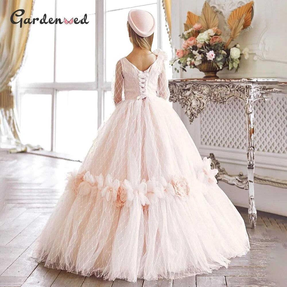 Flowers Tulle Birthday Dresses