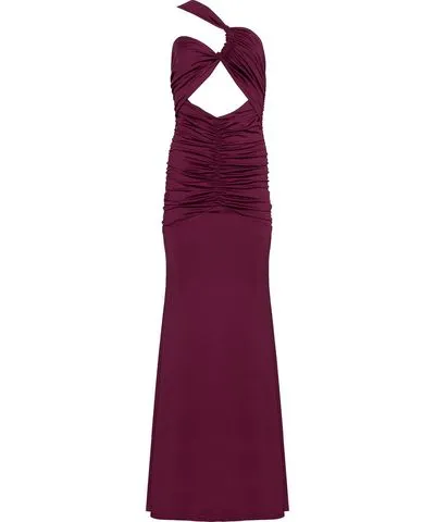 Forever Young the Label Women's Pink / Purple / Red Salma Maxi Jersey Gown Bordeaux