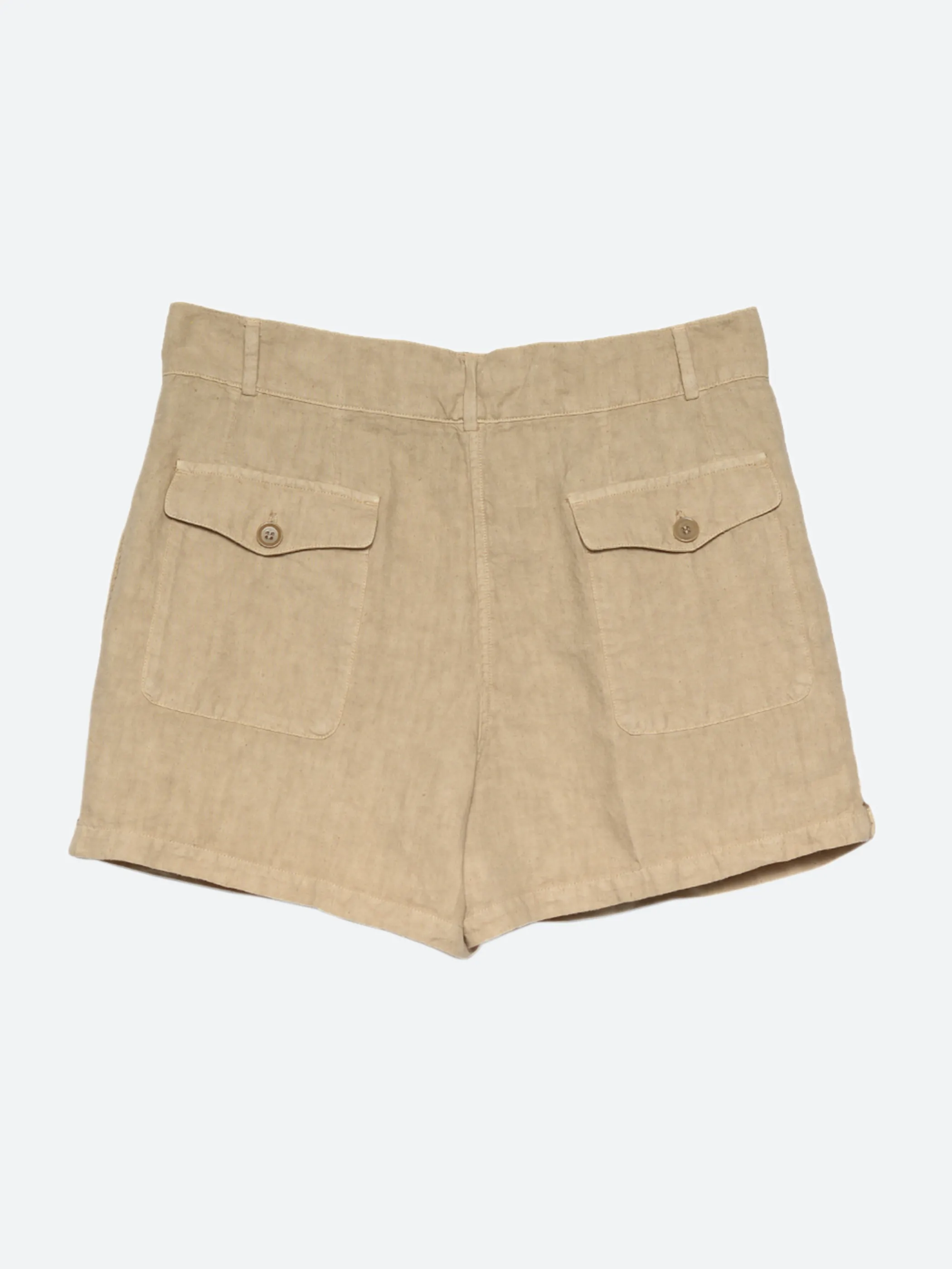 Garment-Dyed Linen Shorts