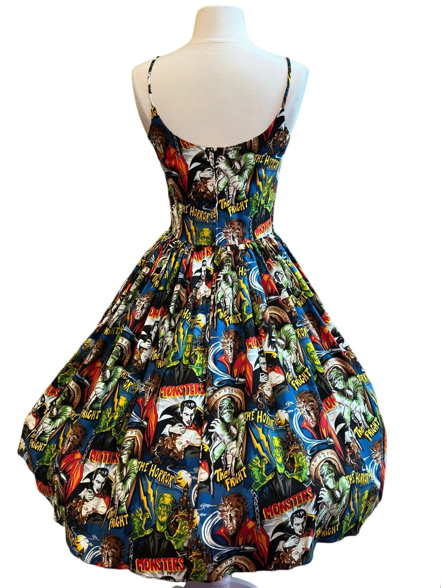 Gwen Dress in Monster Party Print