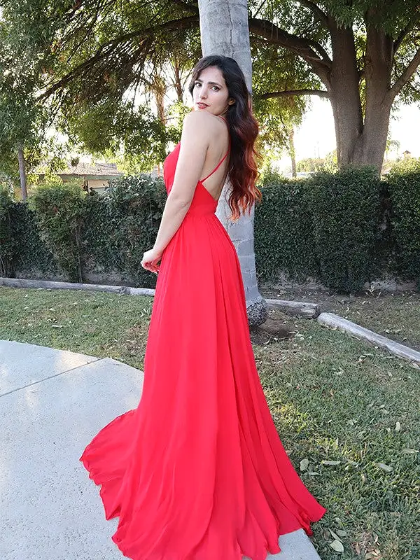 Halter Neckline Evening Gown