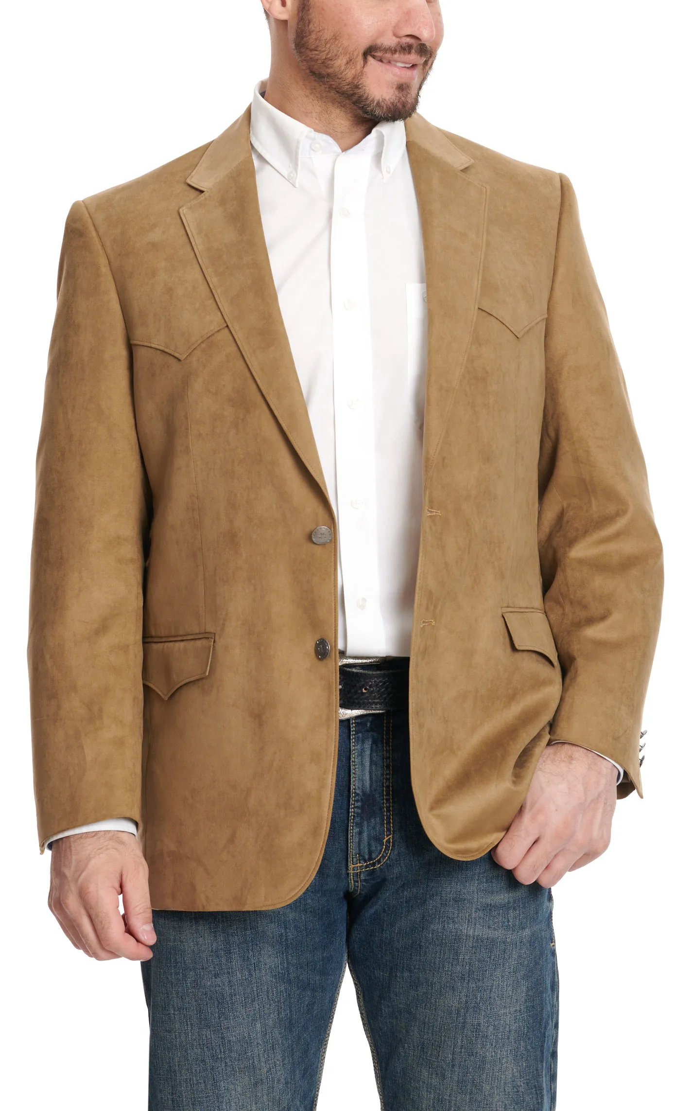 Harmony Western Wear Austin Toasted Olive Microfiber Sport Coat