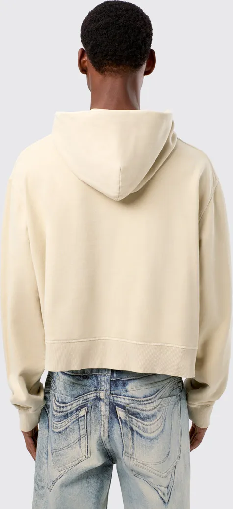 Hoodie Beige Cotton Hoodie