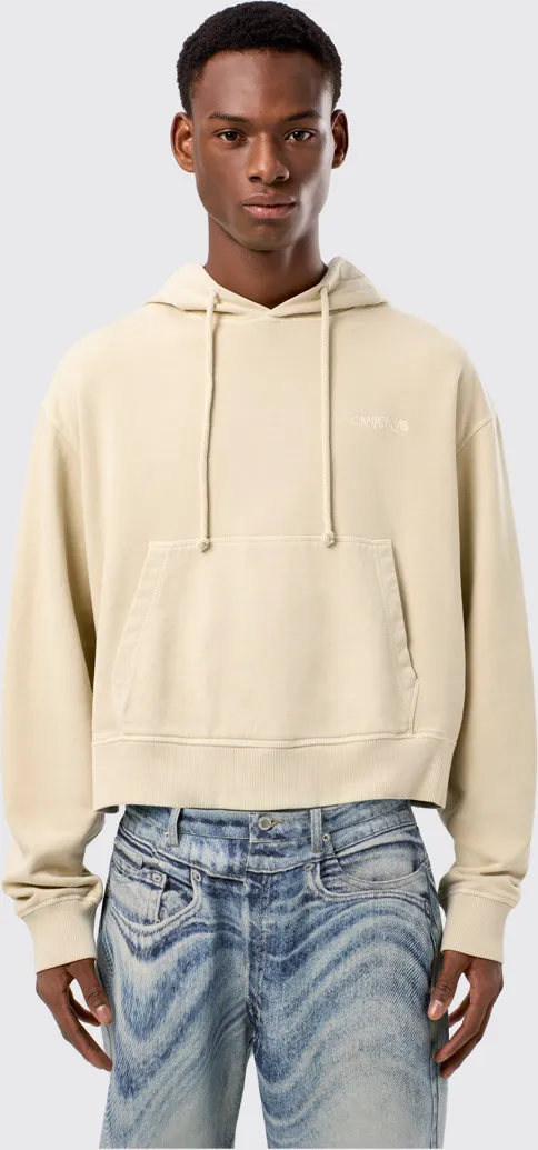 Hoodie Beige Cotton Hoodie