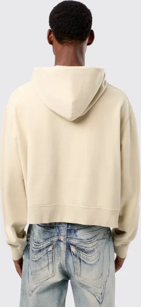 Hoodie Beige Cotton Hoodie