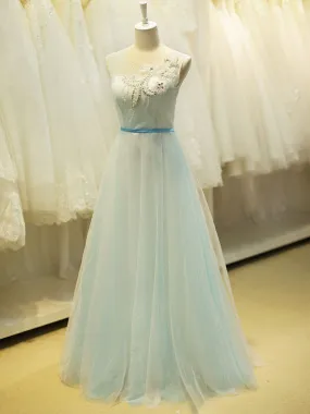 Ice Blue Fairy Tale Formal Prom Evening Dress