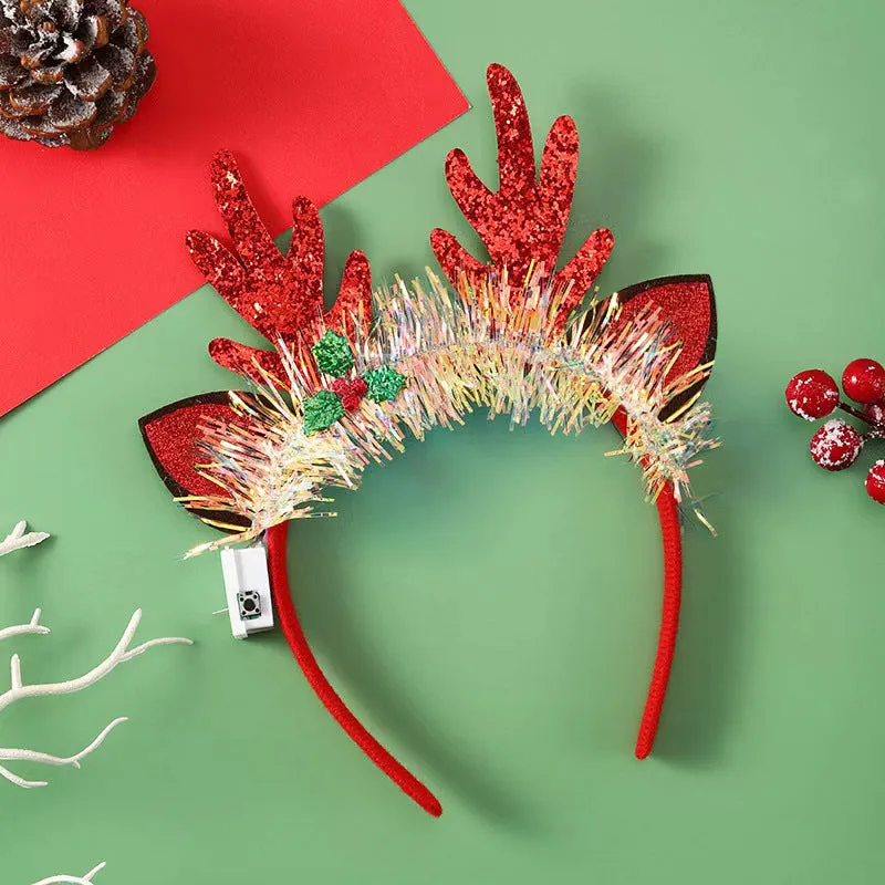 IPC Christmas Hair Band Glowing Headband Xmas Tree