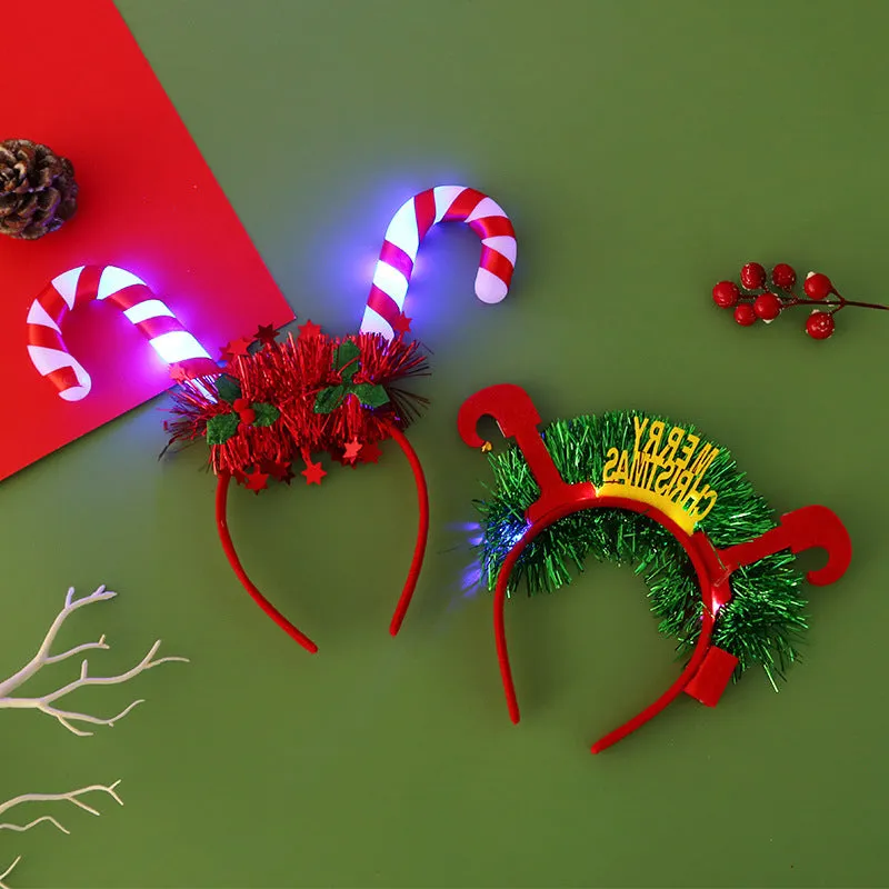 IPC Christmas Hair Band Glowing Headband Xmas Tree