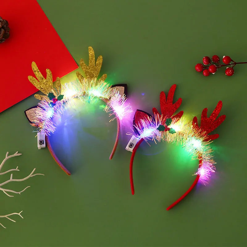 IPC Christmas Hair Band Glowing Headband Xmas Tree