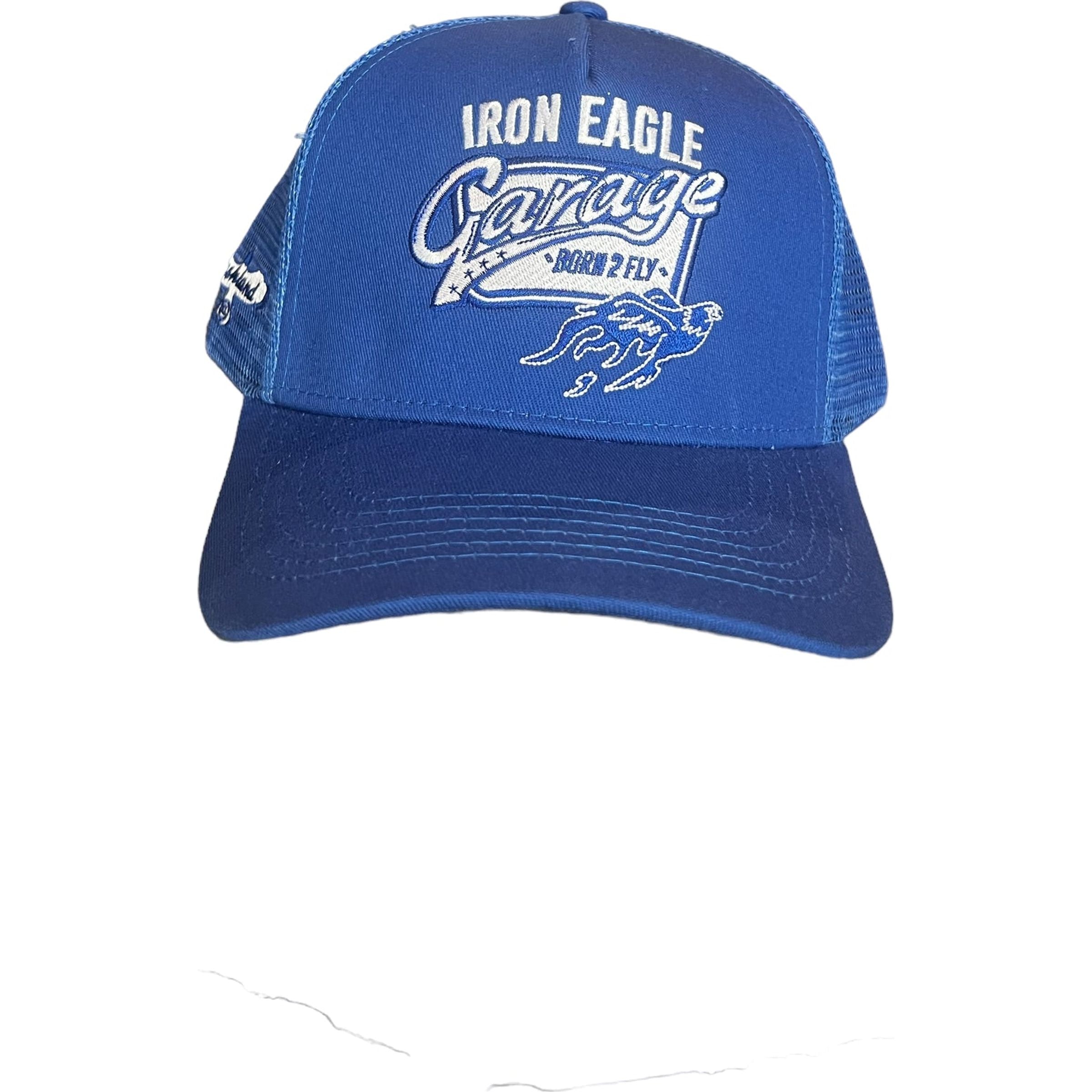 Iron Eagle Premium Trucker  Royal . White