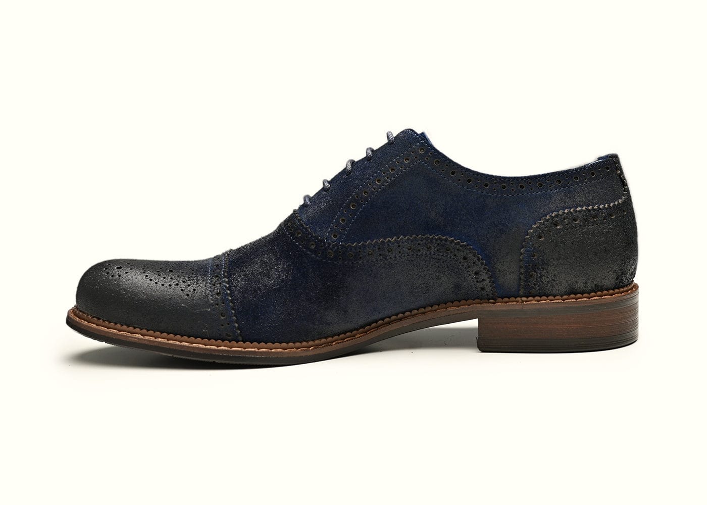 IVY | Midnight Blue Suede Oxford