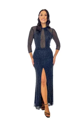 ----Jonte Designs   ----Curator Gown - Midnight Blue ---