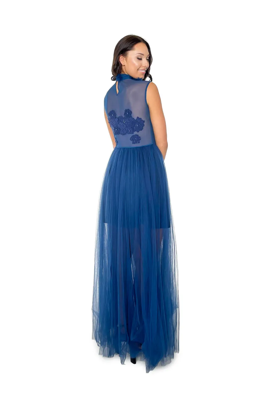 ----Jonte Designs   ----Dreamer Gown - Midnight Blue ---